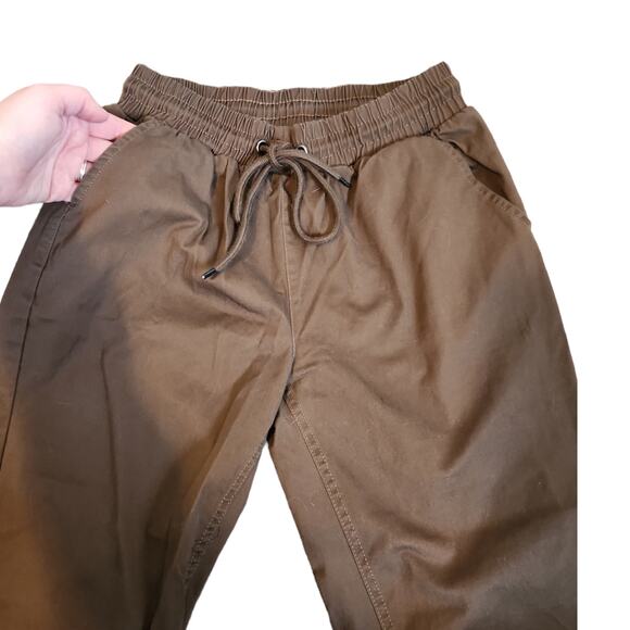 Papaya Brown Khaki Joggers with Pockets Size Small - Picture 6 of 14